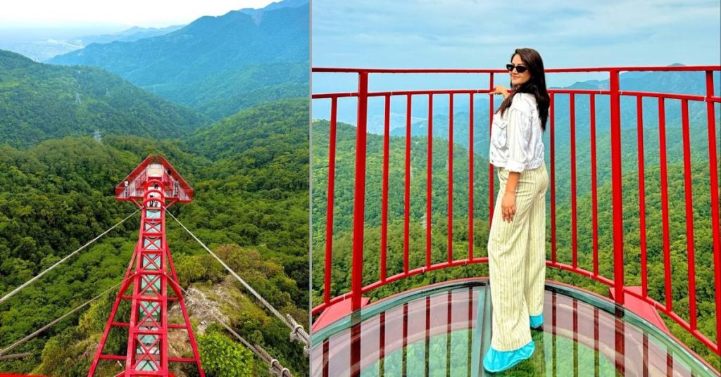 भेडेटारको स्काइवाकमा  वर्षा शिवाकोटी