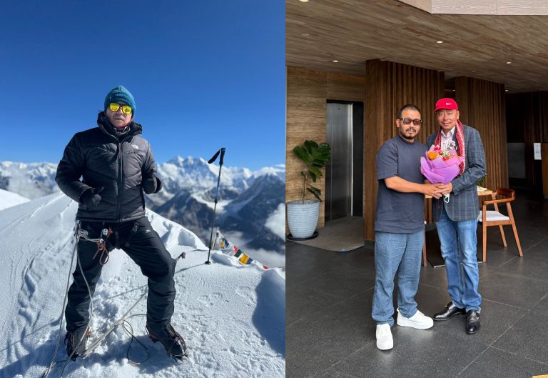 ‘गोर्खा वारियर’ निर्माता सुमन राईद्वारा ६४७६ मिटर अग्लो हिमाल सफल आरोहण, अबको लक्ष्य सगरमाथा